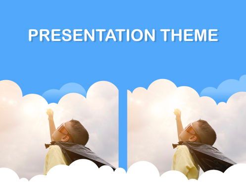 Cloudy Keynote Theme, Diapositive 16, 05096, Modèles de présentations — PoweredTemplate.com