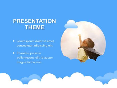 Cloudy Keynote Theme, Diapositive 17, 05096, Modèles de présentations — PoweredTemplate.com