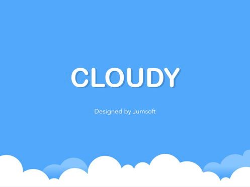 Cloudy Keynote Theme, Slide 2, 05096, Presentation Templates — PoweredTemplate.com
