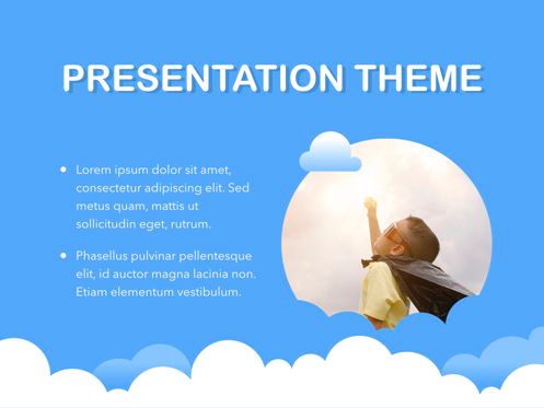 Cloudy Keynote Theme, Slide 30, 05096, Presentation Templates — PoweredTemplate.com