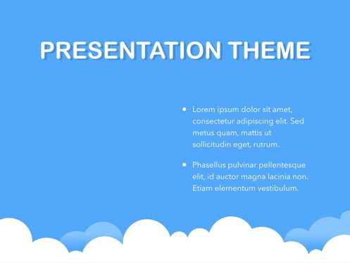 Cloudy Keynote Theme, Diapositive 33, 05096, Modèles de présentations — PoweredTemplate.com