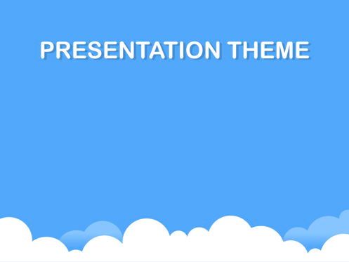 Cloudy Keynote Theme, Diapositive 8, 05096, Modèles de présentations — PoweredTemplate.com