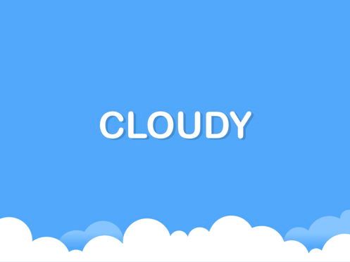 Cloudy Keynote Theme, Deslizar 9, 05096, Modelos de Apresentação — PoweredTemplate.com