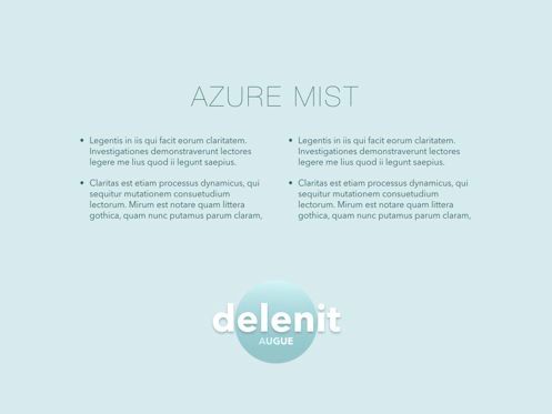 Azure Mist Powerpoint Presentation Template, 幻灯片 10, 05100, 演示模板 — PoweredTemplate.com