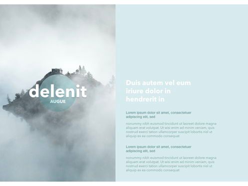 Azure Mist Powerpoint Presentation Template, 幻灯片 2, 05100, 演示模板 — PoweredTemplate.com