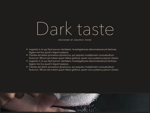 Dark Taste Powerpoint Presentation Template, スライド 7, 05101, プレゼンテーションテンプレート — PoweredTemplate.com