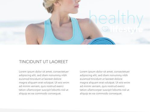 Fit Healthy Powerpoint Presentation Template, Slide 23, 05105, Templat Presentasi — PoweredTemplate.com