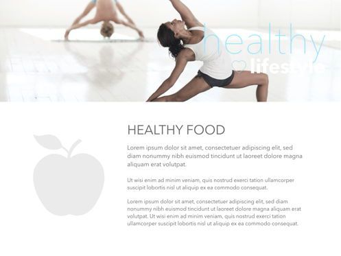 Fit Healthy Powerpoint Presentation Template, Slide 25, 05105, Templat Presentasi — PoweredTemplate.com