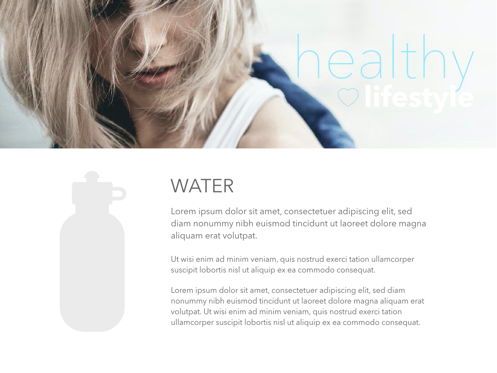 Fit Healthy Powerpoint Presentation Template, Slide 26, 05105, Templat Presentasi — PoweredTemplate.com