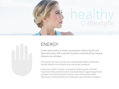 Fit Healthy Powerpoint Presentation Template, Slide 27, 05105, Presentation Templates — PoweredTemplate.com