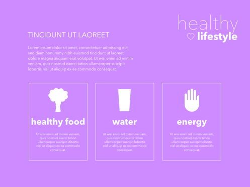 Fit Healthy Powerpoint Presentation Template, Slide 8, 05105, Templat Presentasi — PoweredTemplate.com