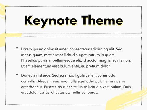 Sketched Keynote Theme, Diapositive 4, 05111, Modèles de présentations — PoweredTemplate.com
