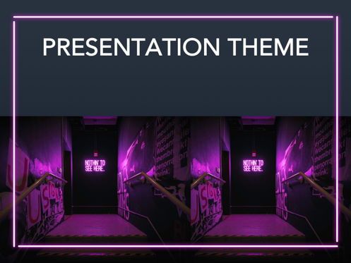 Neon Splash Google Slides Template, Diapositiva 13, 05113, Plantillas de presentación — PoweredTemplate.com