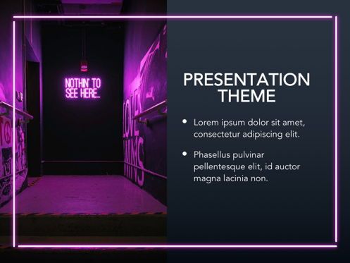 Neon Splash Google Slides Template, スライド 15, 05113, プレゼンテーションテンプレート — PoweredTemplate.com