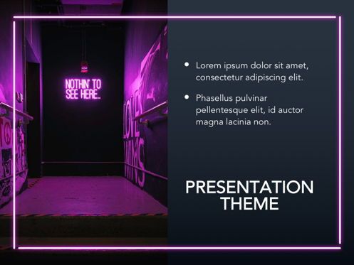 Neon Splash Google Slides Template, スライド 17, 05113, プレゼンテーションテンプレート — PoweredTemplate.com