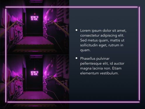 Neon Splash Google Slides Template, Diapositiva 21, 05113, Plantillas de presentación — PoweredTemplate.com