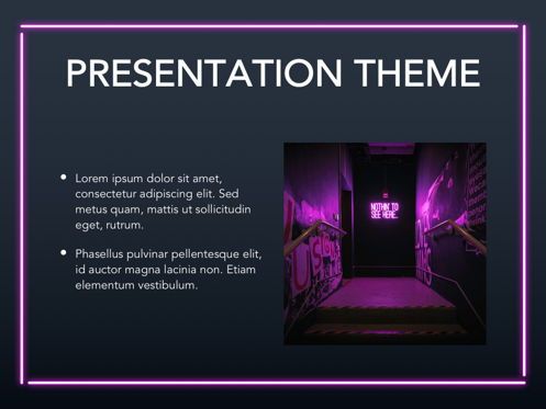 Neon Splash Google Slides Template, スライド 27, 05113, プレゼンテーションテンプレート — PoweredTemplate.com