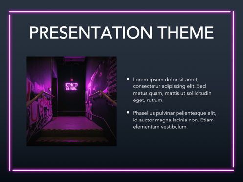 Neon Splash Google Slides Template, Diapositive 28, 05113, Modèles de présentations — PoweredTemplate.com
