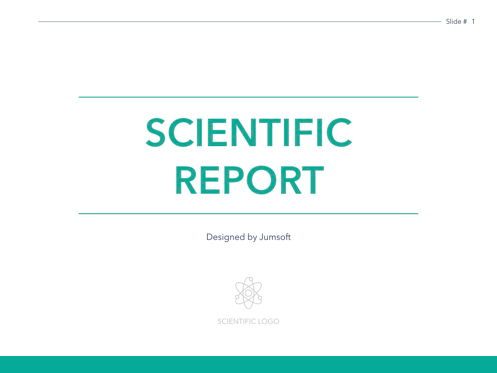 Scientific Report PowerPoint Theme, Dia 2, 05116, Educatieve Grafieken en Diagrammen — PoweredTemplate.com