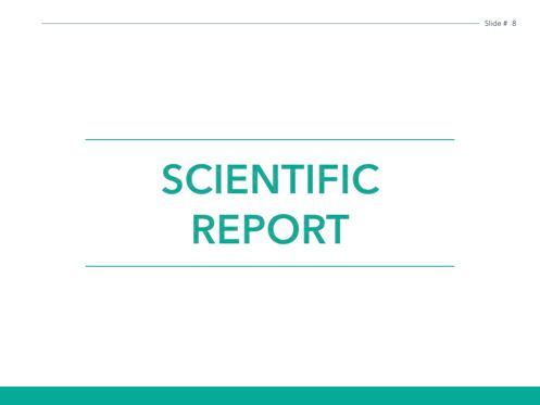 Scientific Report PowerPoint Theme, 슬라이드 9, 05116, 교육 차트 및 도표 — PoweredTemplate.com