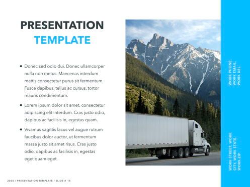 Logistics Keynote Theme, Slide 17, 05117, Presentation Templates — PoweredTemplate.com