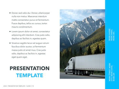 Logistics Keynote Theme, Slide 19, 05117, Presentation Templates — PoweredTemplate.com