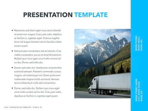 Logistics Keynote Theme, Slide 30, 05117, Presentation Templates — PoweredTemplate.com