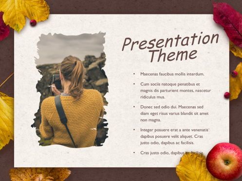 Golden Leaves Google Slides Theme, Slide 15, 05119, Presentation Templates — PoweredTemplate.com