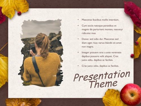 Golden Leaves Google Slides Theme, Slide 17, 05119, Presentation Templates — PoweredTemplate.com