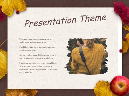 Golden Leaves Google Slides Theme, Slide 27, 05119, Presentation Templates — PoweredTemplate.com