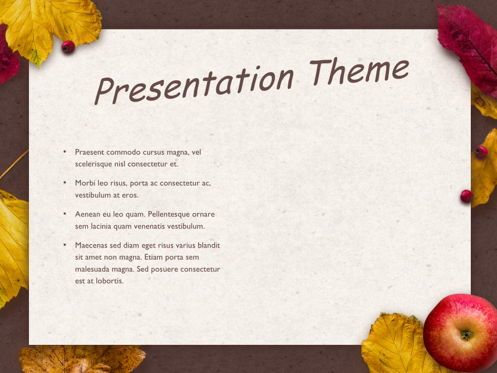 Golden Leaves Google Slides Theme, Slide 29, 05119, Presentation Templates — PoweredTemplate.com
