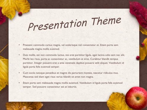 Golden Leaves Google Slides Theme, Slide 3, 05119, Presentation Templates — PoweredTemplate.com