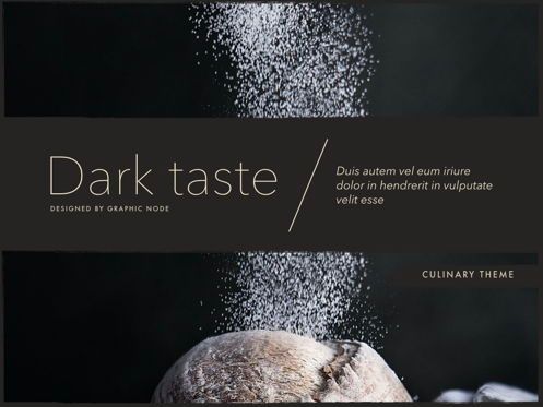 Dark Taste Google Slides Presentation Template, スライド 15, 05122, プレゼンテーションテンプレート — PoweredTemplate.com