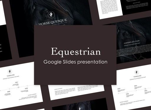 Equestrian Google Slides Presentation Template, Google 슬라이드 테마, 05124, 프레젠테이션 템플릿 — PoweredTemplate.com