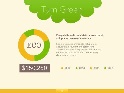 Turn Green Google Slides Presentation Template, Slide 15, 05137, Presentation Templates — PoweredTemplate.com