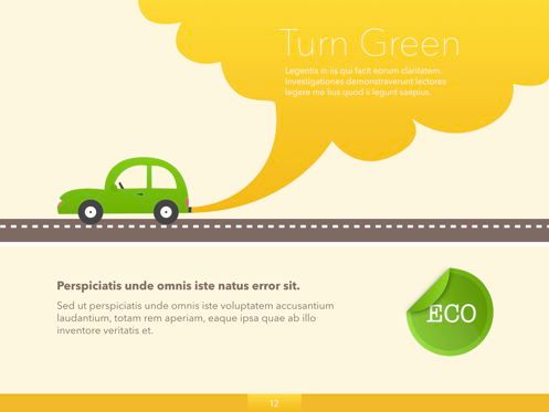 Turn Green Google Slides Presentation Template, Slide 5, 05137, Modelli Presentazione — PoweredTemplate.com