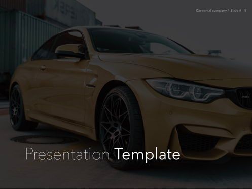 Car Rental Keynote Theme, Slide 10, 05140, Presentation Templates — PoweredTemplate.com