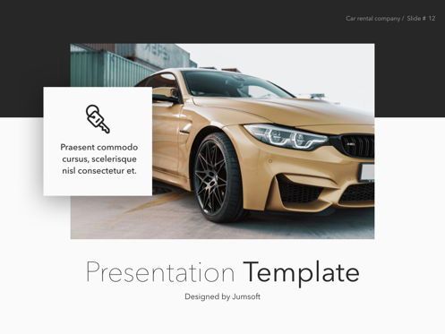 Car Rental Keynote Theme, Slide 13, 05140, Presentation Templates — PoweredTemplate.com