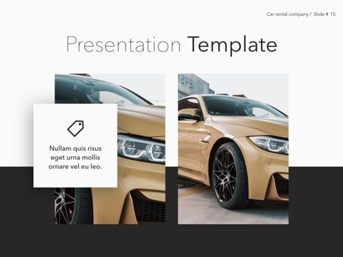 Car Rental Keynote Theme, Slide 16, 05140, Presentation Templates — PoweredTemplate.com