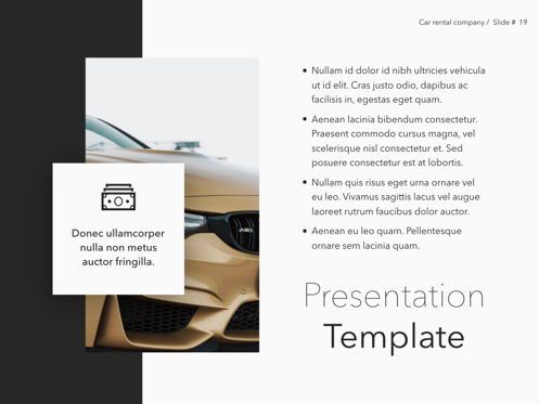 Car Rental Keynote Theme, Slide 20, 05140, Templat Presentasi — PoweredTemplate.com