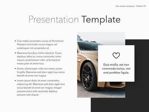 Car Rental Keynote Theme, Diapositive 30, 05140, Modèles de présentations — PoweredTemplate.com