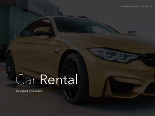 Car Rental Keynote Theme, Diapositive 9, 05140, Modèles de présentations — PoweredTemplate.com