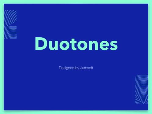 Duotones Keynote Theme, Diapositiva 2, 05144, Plantillas de presentación — PoweredTemplate.com