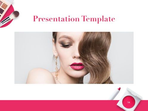 Beauty and Makeup PowerPoint Theme, スライド 15, 05148, プレゼンテーションテンプレート — PoweredTemplate.com