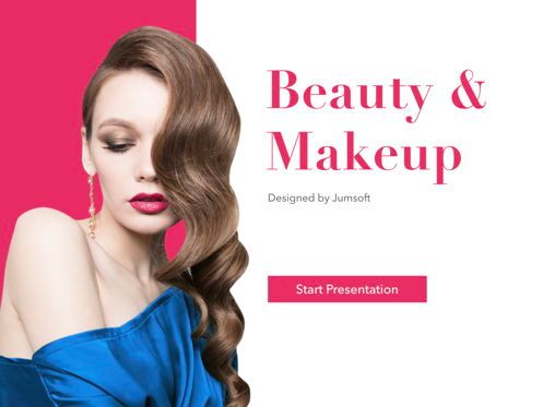 Beauty and Makeup PowerPoint Theme, スライド 2, 05148, プレゼンテーションテンプレート — PoweredTemplate.com