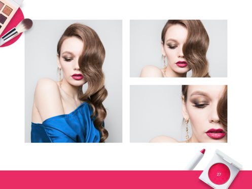 Beauty and Makeup PowerPoint Theme, Slide 28, 05148, Modelli Presentazione — PoweredTemplate.com