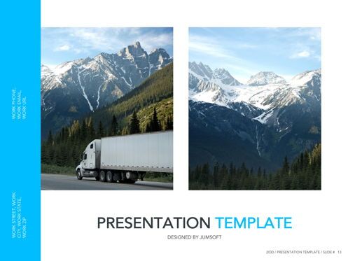 Logistics Google Slides Theme, Slide 14, 05149, Presentation Templates — PoweredTemplate.com