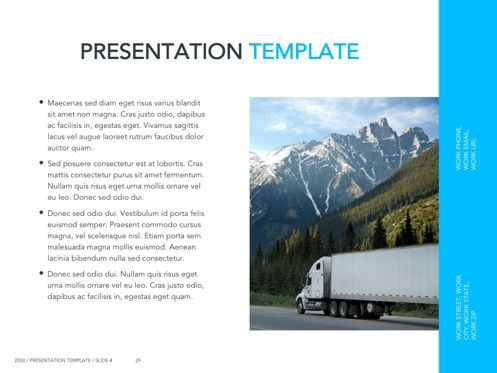 Logistics Google Slides Theme, Slide 30, 05149, Presentation Templates — PoweredTemplate.com