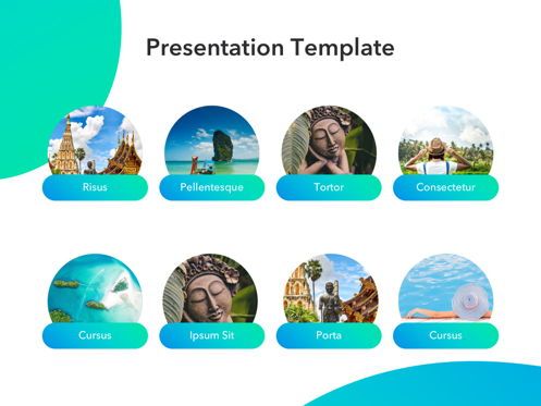 Travel Agency PowerPoint Template, Diapositiva 11, 05162, Plantillas de presentación — PoweredTemplate.com