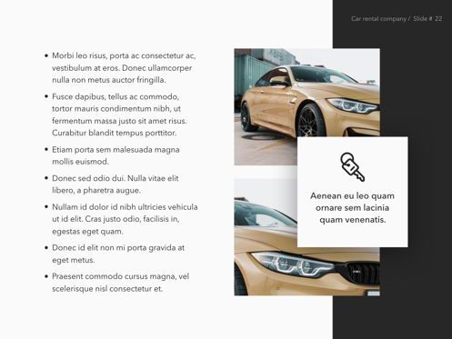 Car Rental PowerPoint Theme, 幻灯片 23, 05164, 演示模板 — PoweredTemplate.com
